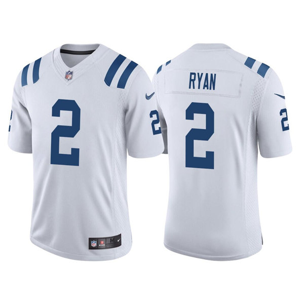 Men's Indianapolis Colts #2 Matt Ryan White Limited Stitched Football Jersey